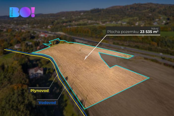 Prodej komerčního pozemku, Návsí, 23535 m2