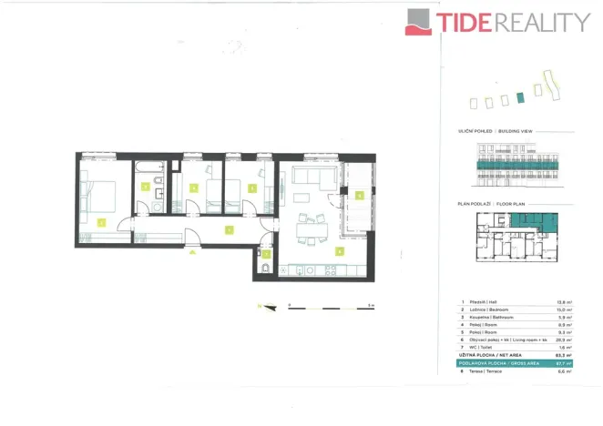 Prodej bytu 4+kk, Beroun, 88 m2