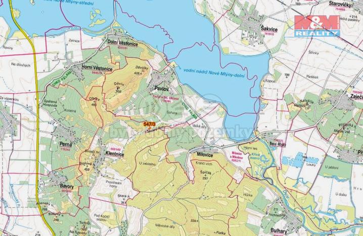 Prodej pole, Klentnice, 1260 m2