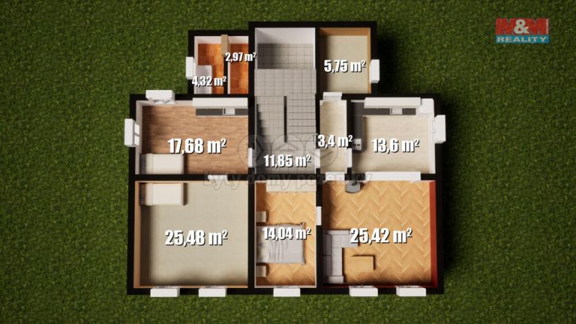 Prodej rodinného domu, Horní Police, 9. května, 276 m2