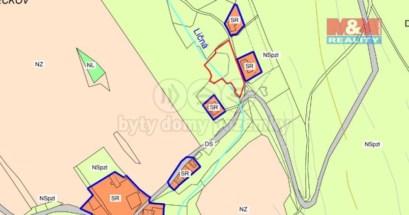 Prodej zahrady, Bernartice, 2000 m2