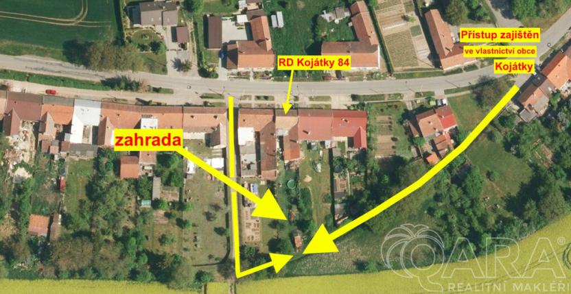 Prodej podílu 2/3 zahrady, Kojátky, 345 m2