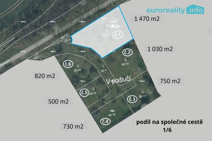 Prodej pozemku pro bydlení, Plzeň - Božkov, 1470 m2