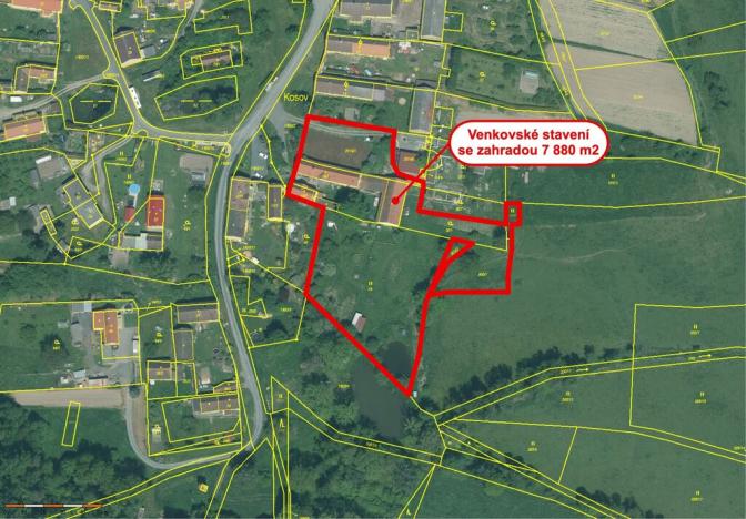 Prodej vícegeneračního domu, Bor - Kosov, 7880 m2