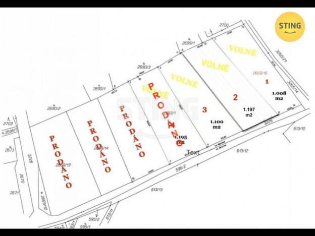 Prodej pozemku pro bydlení, Ostrava - Radvanice, 1100 m2