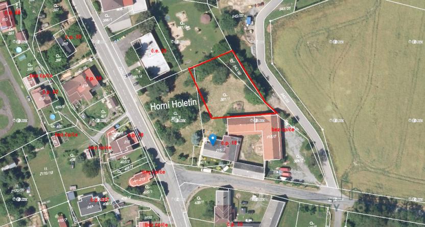 Prodej pozemku pro bydlení, Holetín - Horní Holetín, 1269 m2