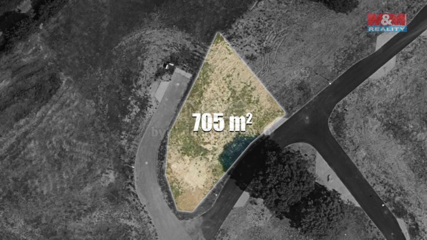 Prodej pozemku pro bydlení, Podhořany u Ronova, 705 m2