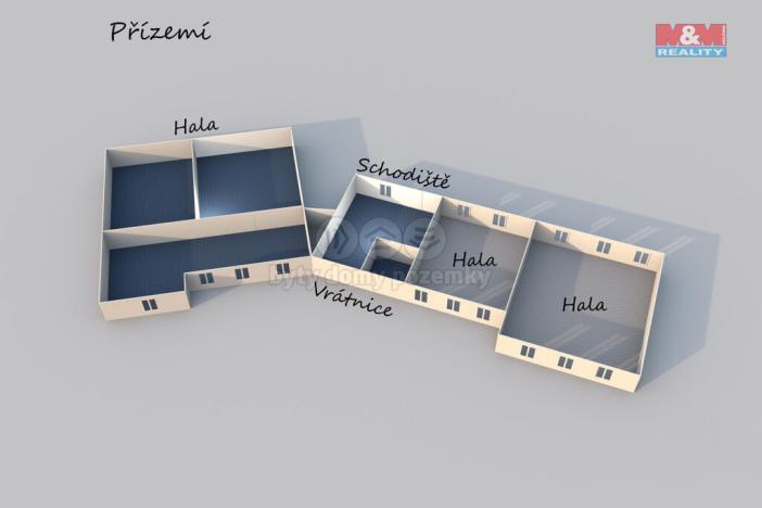 Prodej výrobních prostor, Planá, Zámecká, 2800 m2