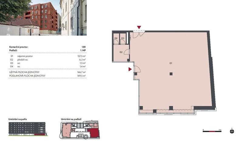Pronájem obchodního prostoru, Praha - Staré Město, U milosrdných, 150 m2