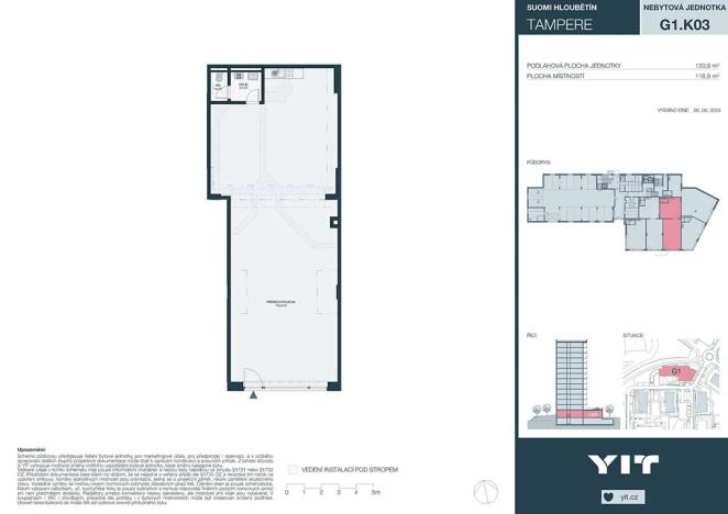 Prodej obchodního prostoru, Praha - Hloubětín, Waltariho, 119 m2