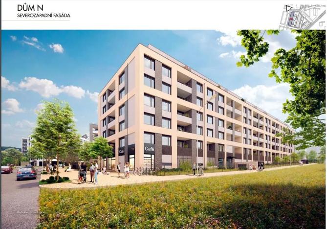 Prodej bytu 2+kk, Praha - Hlubočepy, Gollové, 56 m2