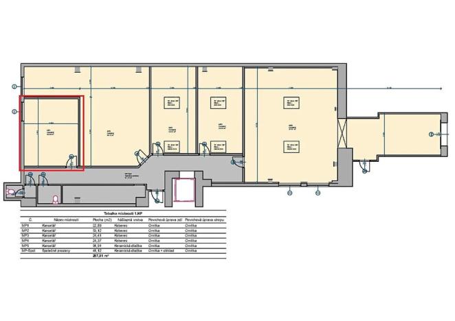 Pronájem kanceláře, Frýdek-Místek, Nádražní, 23 m2