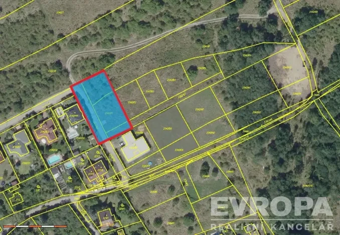 Prodej pozemku pro bydlení, Praha - Lipence, Na Kyjově, 888 m2