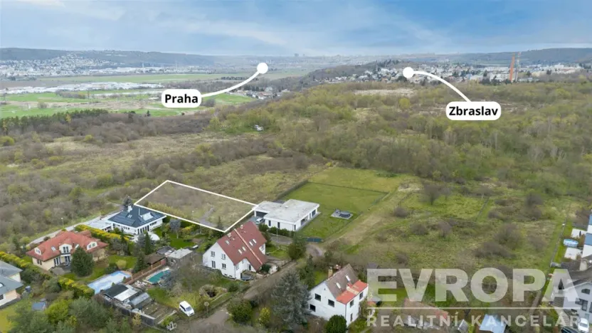 Prodej pozemku pro bydlení, Praha - Lipence, Na Kyjově, 888 m2