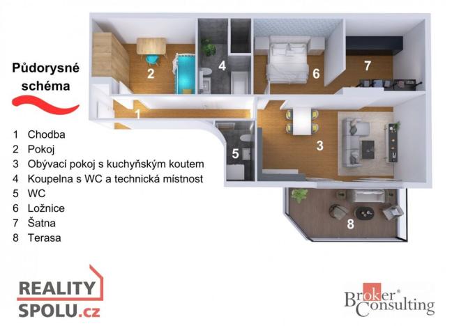 Prodej bytu 3+kk, Praha - Libeň, Heydukova, 94 m2