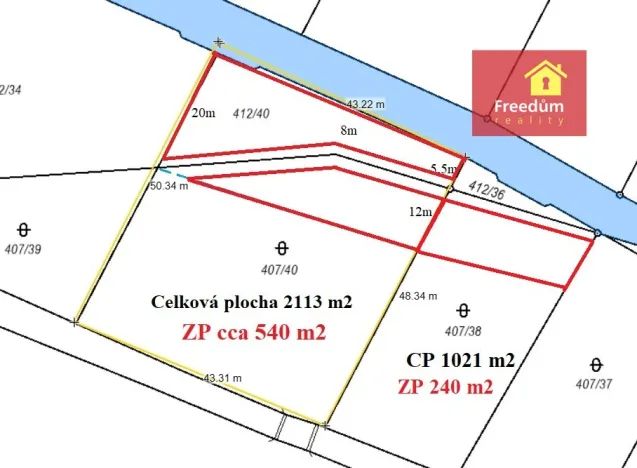 Prodej pozemku pro bydlení, Bžany, 2100 m2
