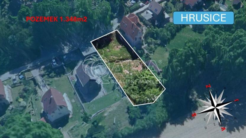 Prodej pozemku pro bydlení, Hrusice, U Potoka, 1348 m2