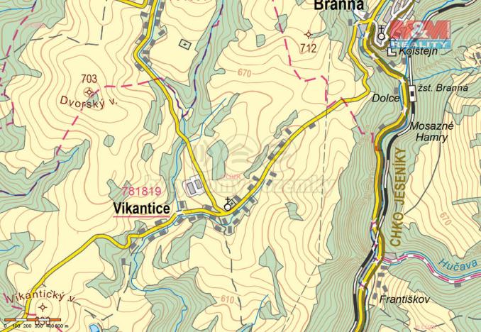 Prodej pozemku pro bydlení, Vikantice, 1968 m2