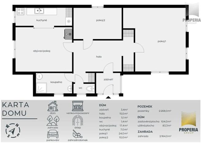 Prodej chalupy, Český Rudolec, 83 m2
