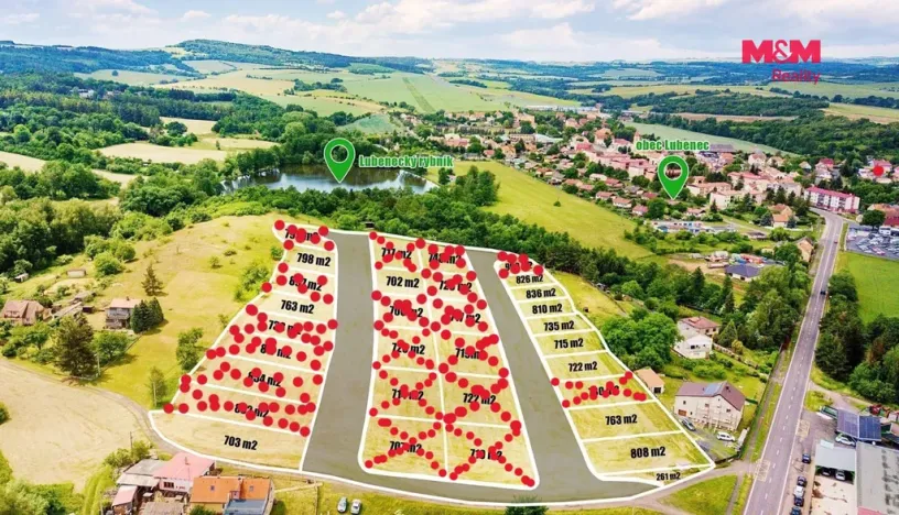 Prodej pozemku pro bydlení, Lubenec, 1172 m2