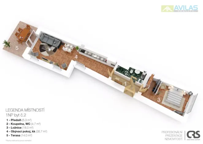 Prodej bytu 2+kk, Benešov, F. V. Mareše, 64 m2