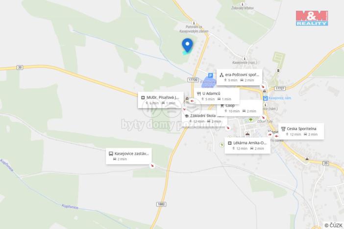 Prodej pozemku pro bydlení, Kasejovice, 989 m2