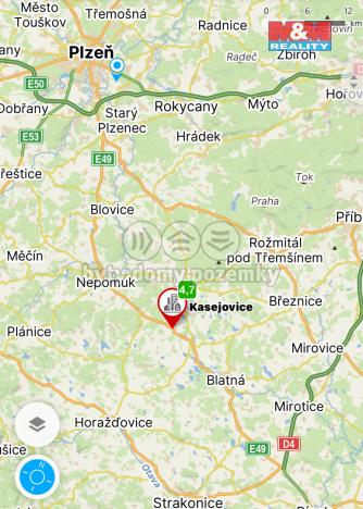 Prodej pozemku pro bydlení, Kasejovice, 1234 m2
