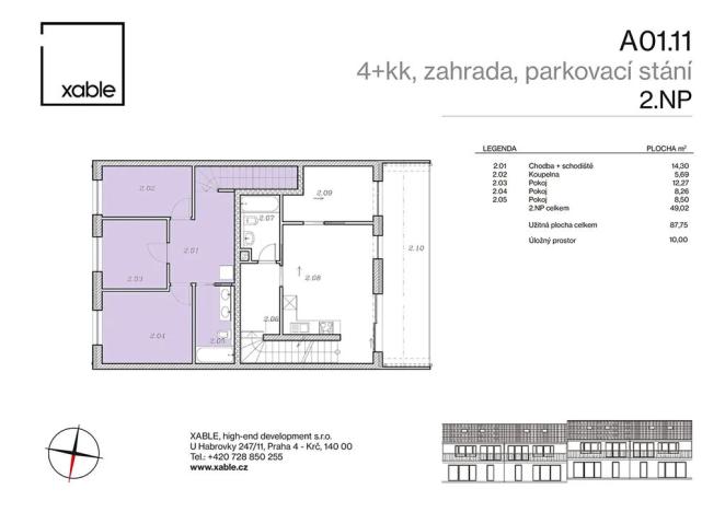 Prodej bytu 4+kk, Kouřim, Nová, 87 m2