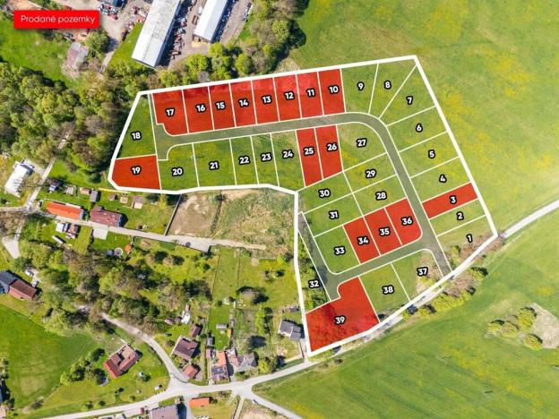 Prodej pozemku pro bydlení, Kaplice - Mostky, 600 m2