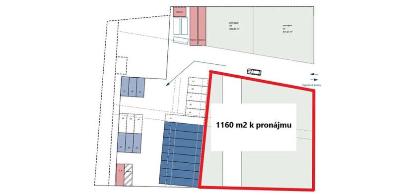 Pronájem komerčního pozemku, Praha - Velká Chuchle, Strakonická, 1000 m2