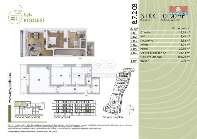 Prodej bytu 3+kk, Jablonec nad Nisou, Jezdecká, 91 m2