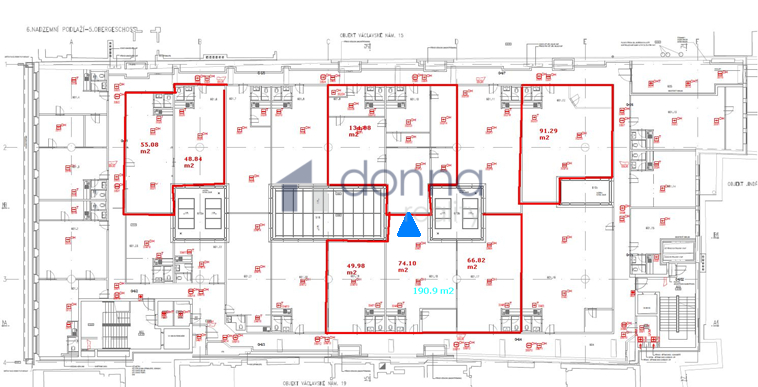 Pronájem kanceláře, Praha - Nové Město, Václavské náměstí, 134 m2