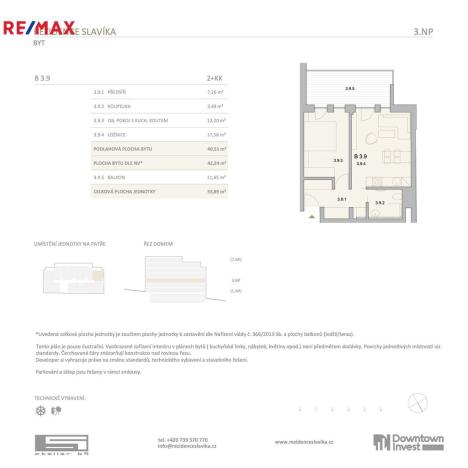 Prodej bytu 2+kk, Brno, Antonína Slavíka, 54 m2