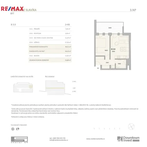 Prodej bytu 2+kk, Brno, Antonína Slavíka, 54 m2