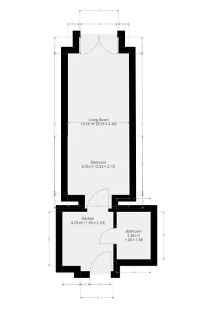 Pronájem bytu 1+1, Praha - Žižkov, Seifertova, 18 m2