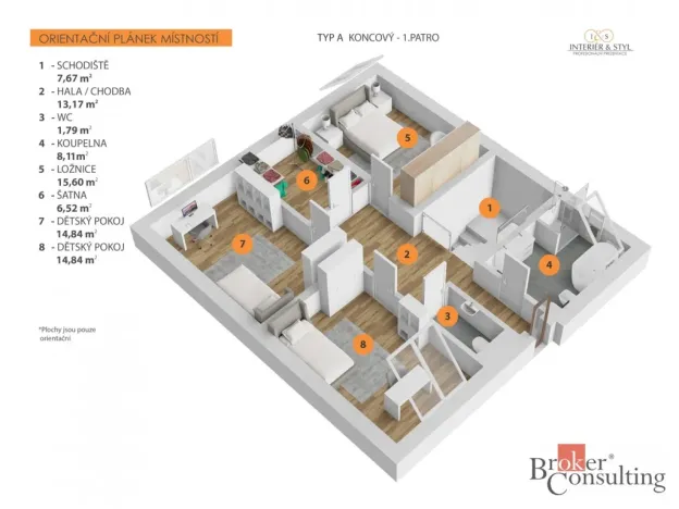Prodej rodinného domu, Ořech, 161 m2