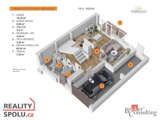 Prodej rodinného domu, Ořech, Východní, 159 m2