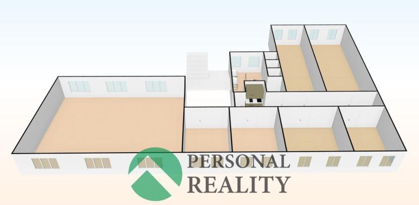 Pronájem kanceláře, Rakovník, Ottova, 1800 m2