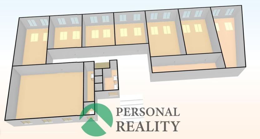 Pronájem kanceláře, Rakovník, Ottova, 1800 m2