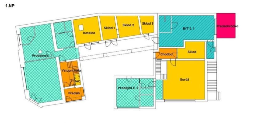 Prodej obchodního prostoru, Neratovice, Vojtěšská, 898 m2
