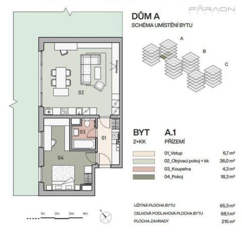 Prodej bytu 2+kk, Praha - Vysočany, Ke Klíčovu, 68 m2
