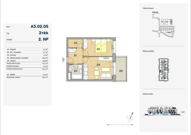 Prodej bytu 2+kk, Praha - Karlín, Blažimská, 28 m2