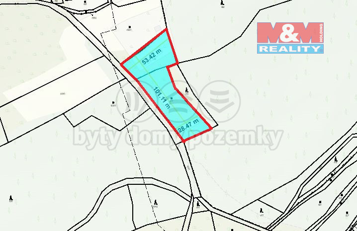 Prodej zahrady, Velemín - Oparno, 3561 m2