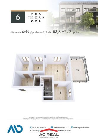 Prodej bytu 4+kk, Brno - Horní Heršpice, Pražákova, 82 m2