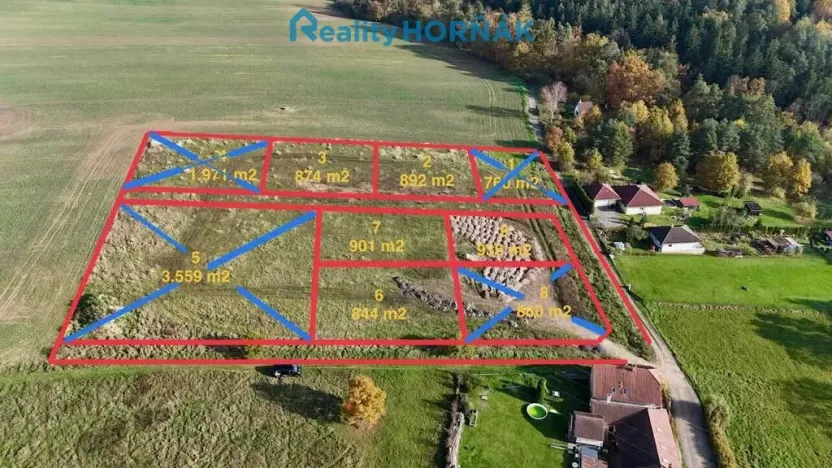 Prodej pozemku pro bydlení, Týn nad Vltavou, 901 m2