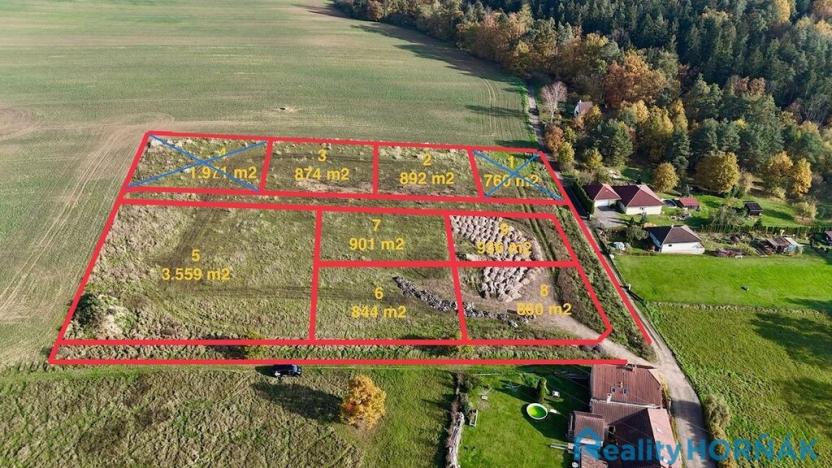 Prodej pozemku pro bydlení, Týn nad Vltavou, 892 m2