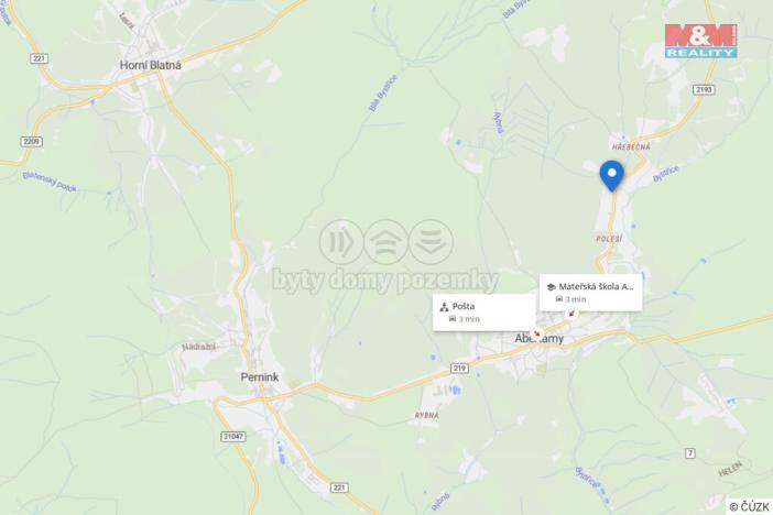 Prodej pozemku pro bydlení, Abertamy - Hřebečná, 580 m2