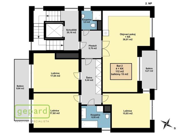 Prodej bytu 4+kk, Praha - Stodůlky, Plzeňská, 129 m2