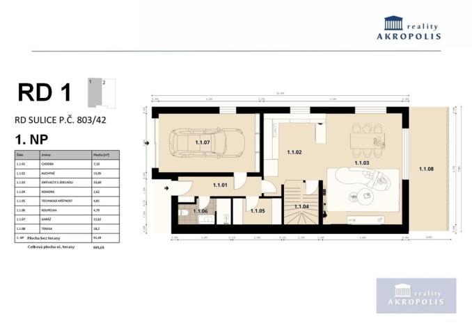 Prodej rodinného domu, Sulice - Želivec, Kaštanová, 207 m2