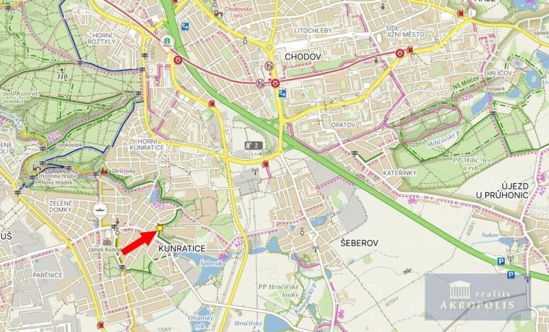 Prodej pozemku pro bydlení, Praha - Kunratice, Strouhalova, 934 m2